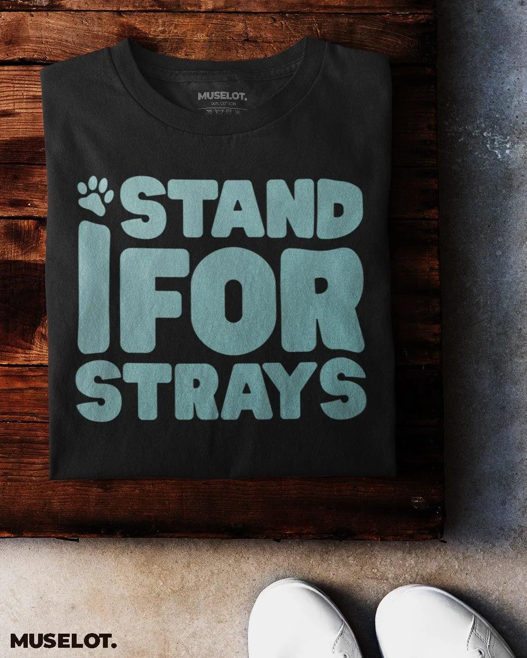 I stand for strays printed t shirts