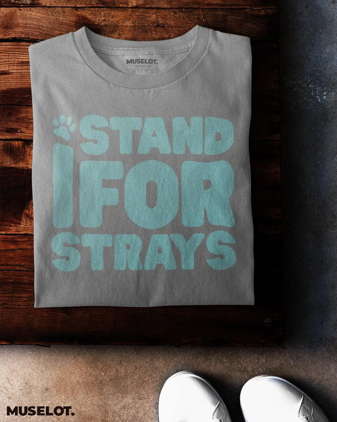 I stand for strays printed t shirts