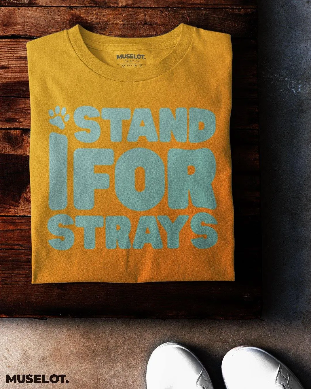 I stand for strays printed t shirts