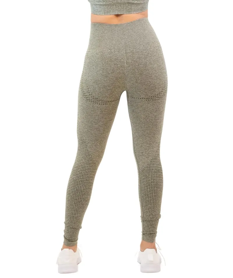 ICONI Women's Seamless High-Waisted Legging Olive Green Medium