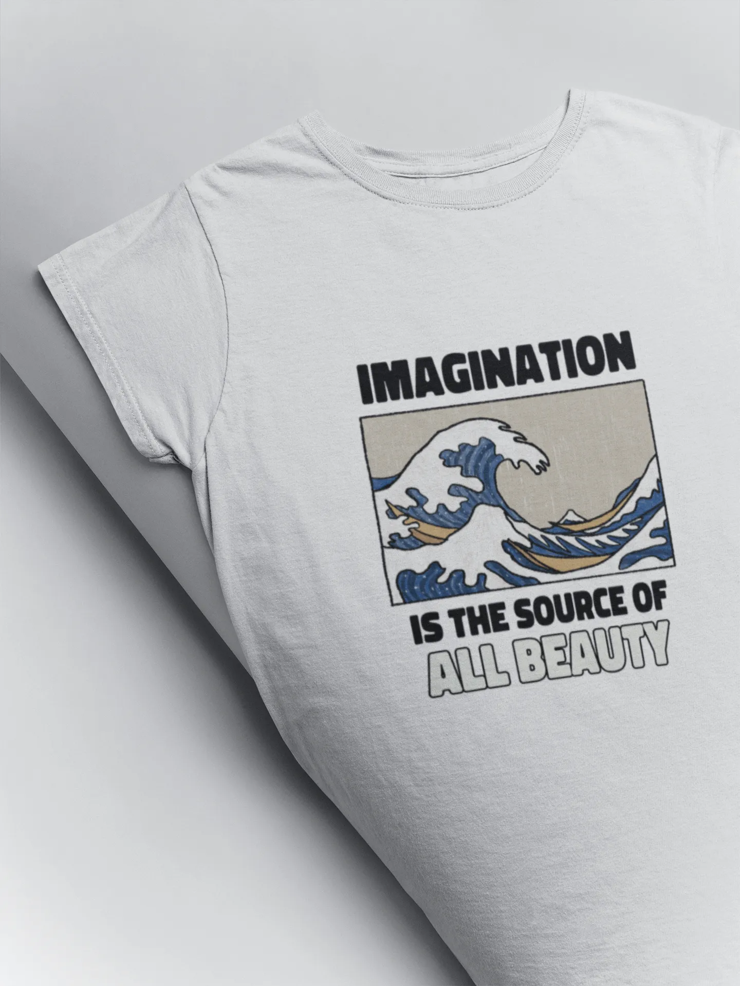Imagination is source of all beauty printed t shirts