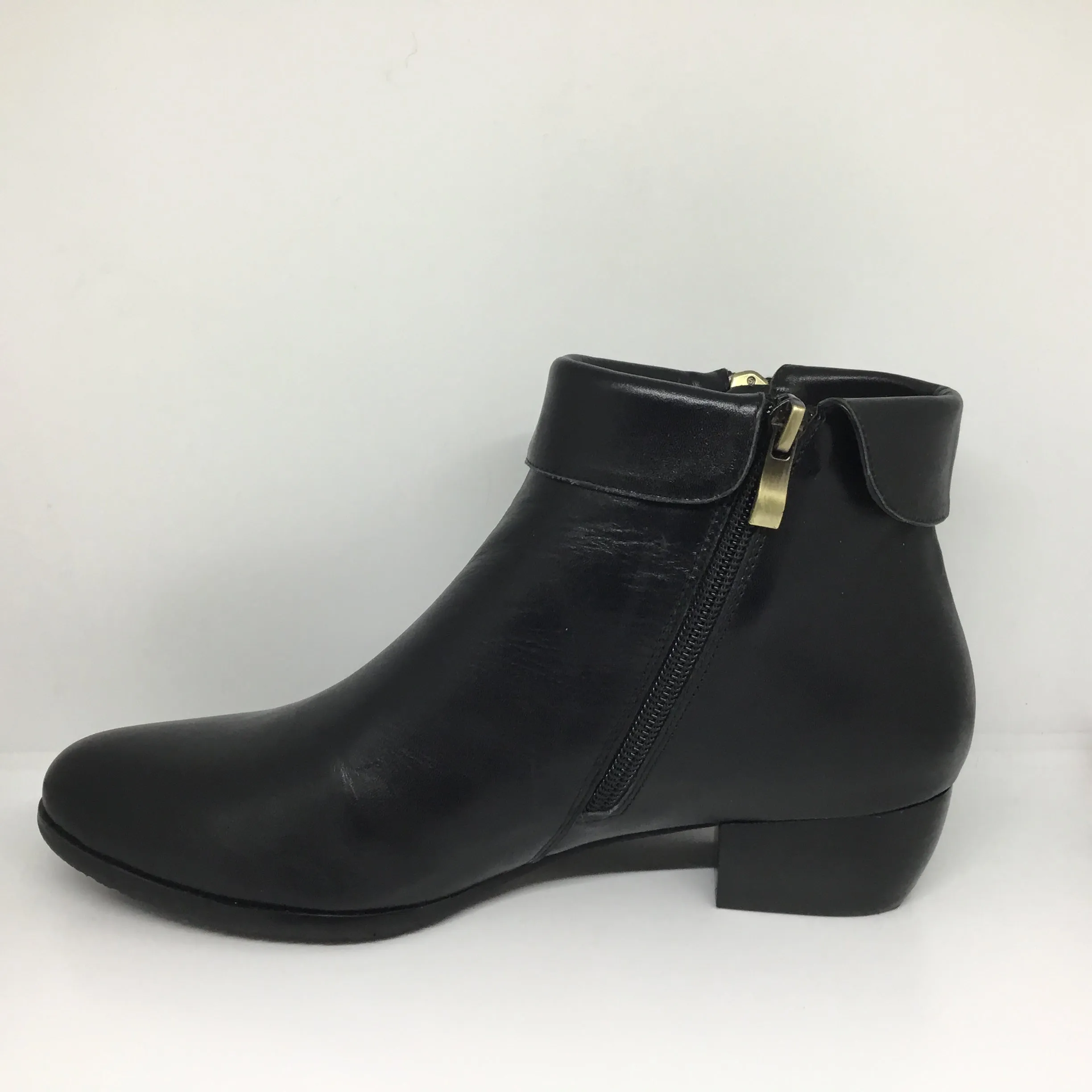 Isabella Marley Twin Zip Black Leather boot