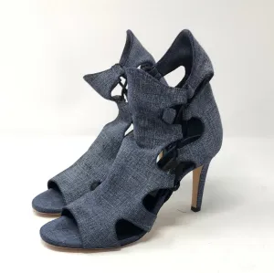 Jimmy Choo Light Indigo Denim Open side Sandal