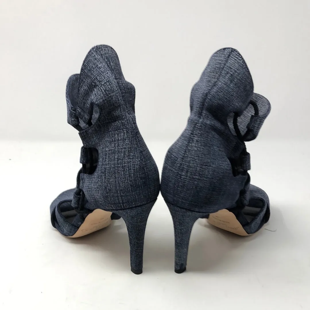 Jimmy Choo Light Indigo Denim Open side Sandal