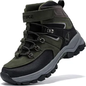 JMFCHI Kids Hiking Boots - Comfy Non-Slip Snow Shoes