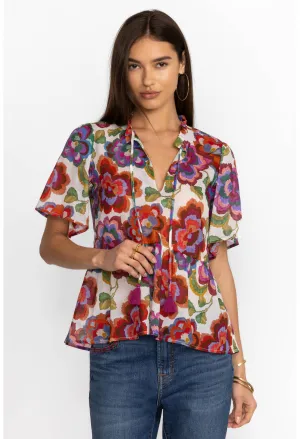 Johnny Was Calanthe High Low Empire Waist Top