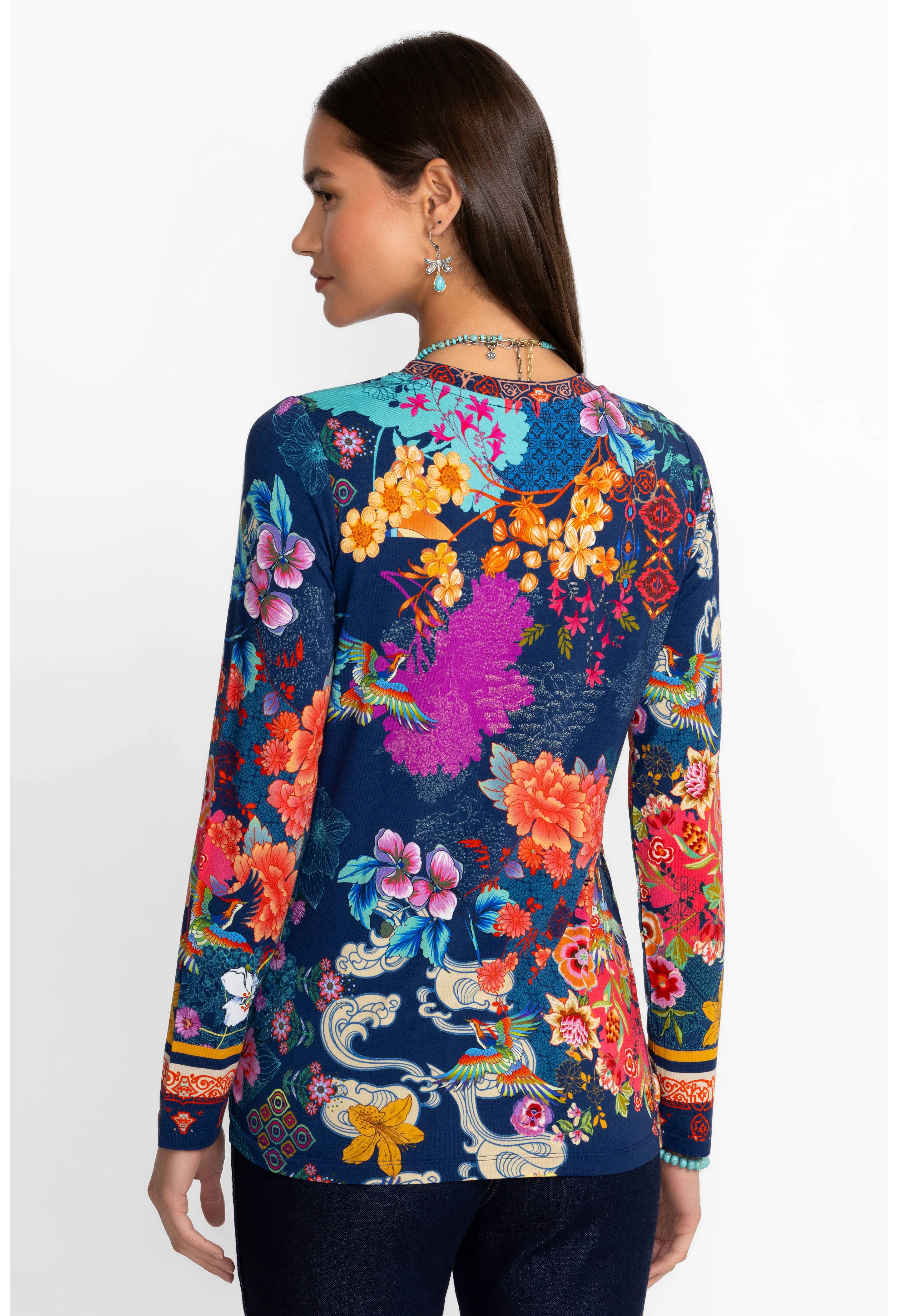 Johnny Was The Janie Favorite Long Sleeve Crew Neck