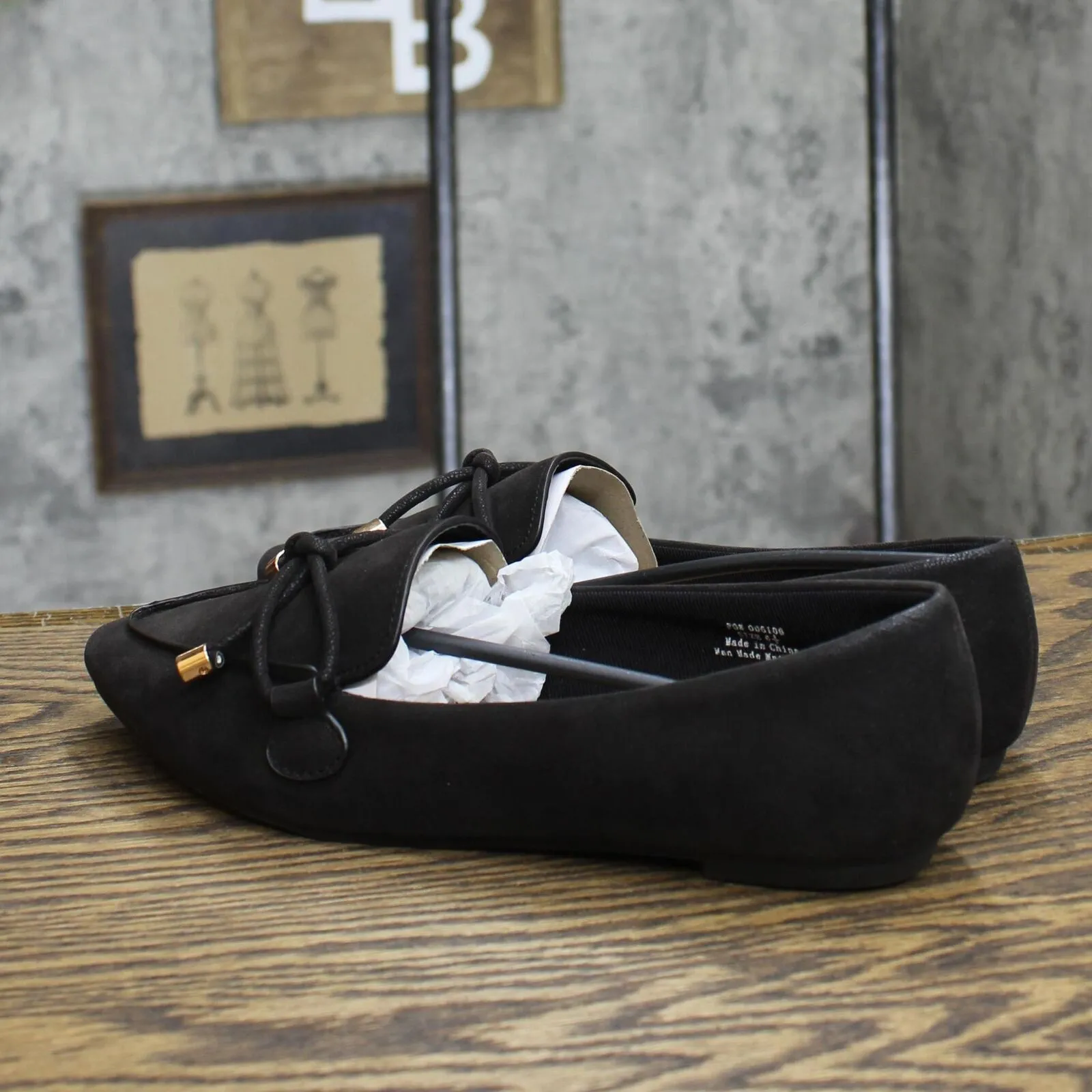 Journee Collection Womens Muriel Slip On Pointed Toe Loafer Flats Black 6.5M