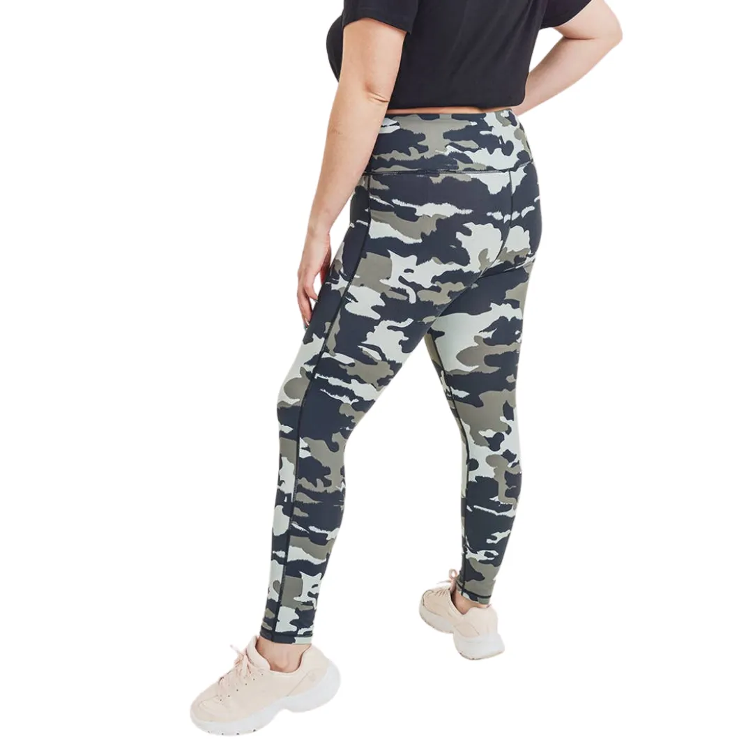 Jungle Camo Highwaist Leggings -  Plus
