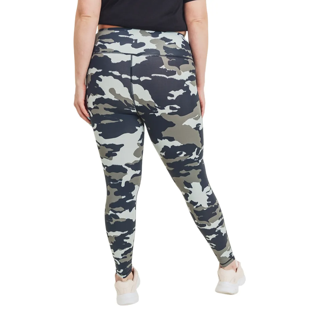 Jungle Camo Highwaist Leggings -  Plus