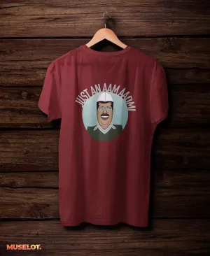 Just an aam aadmi t shirt printed t shirts