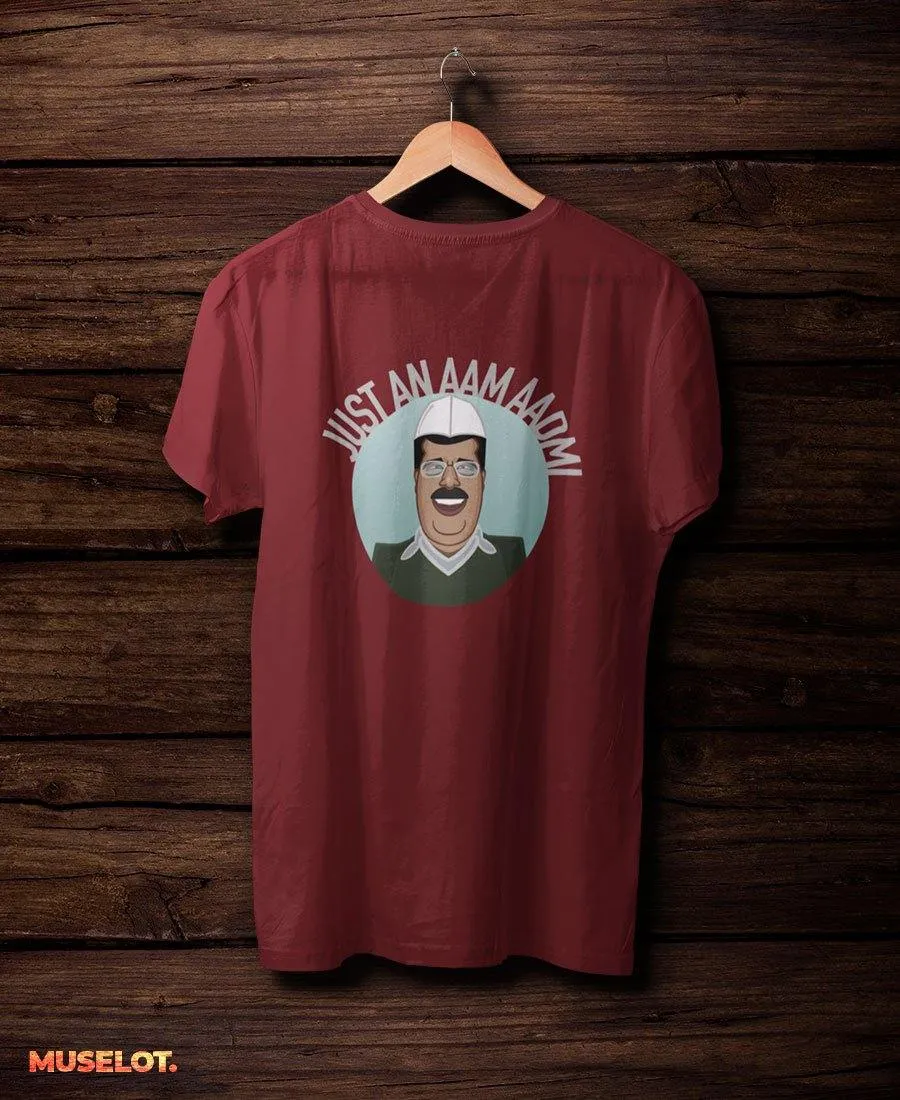 Just an aam aadmi t shirt printed t shirts