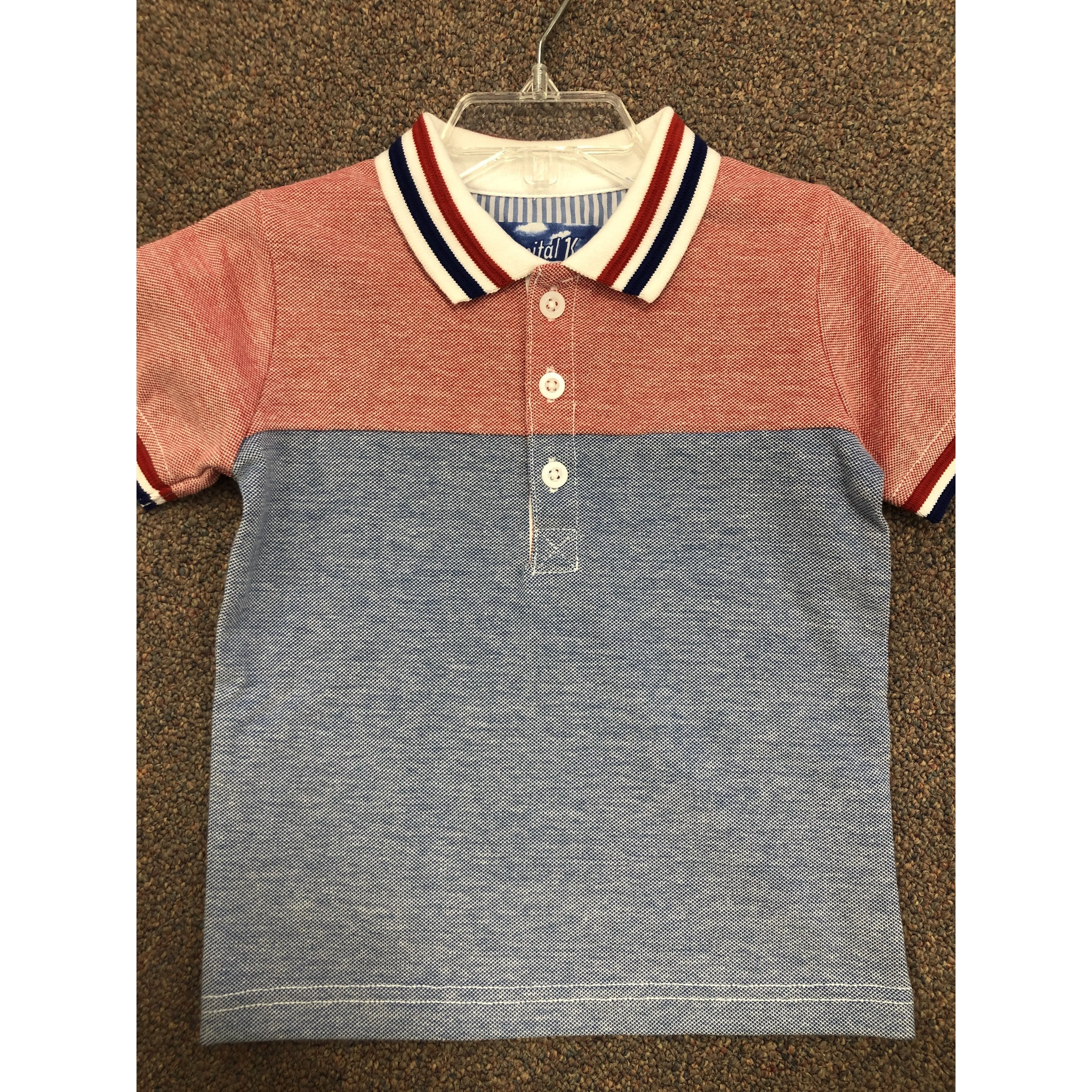 Kapital K Pool Party Colorblocked Pique Polo Dress
