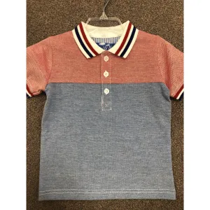 Kapital K Pool Party Colorblocked Pique Polo Dress