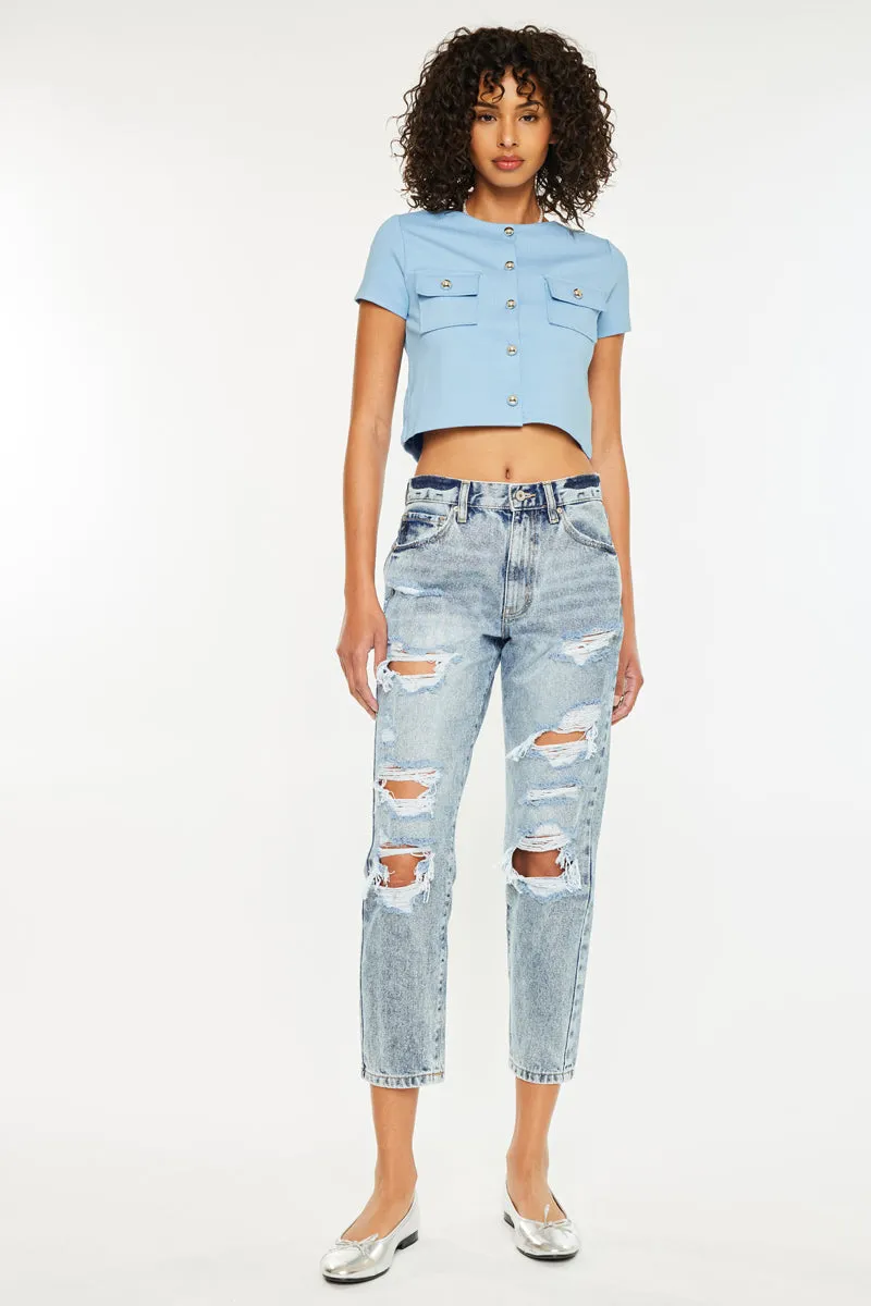 Karen Ultra High Rise Mom Jeans