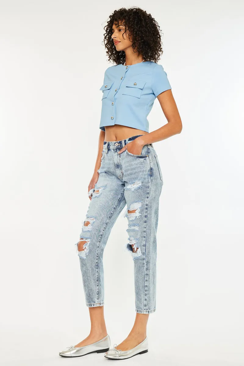 Karen Ultra High Rise Mom Jeans
