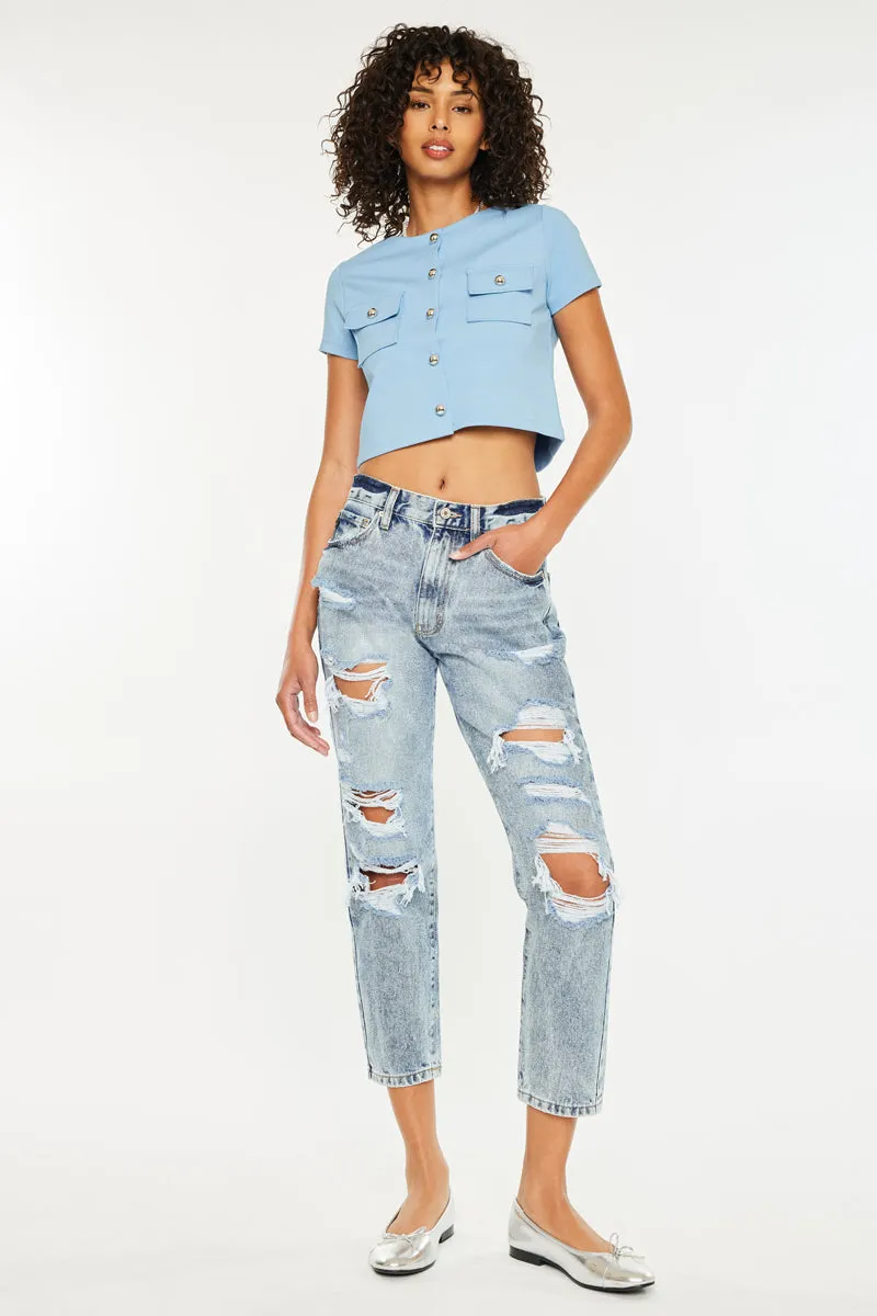 Karen Ultra High Rise Mom Jeans