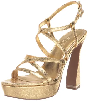 Kenneth Cole New York Women's Allen Platform, Light Gold, 9