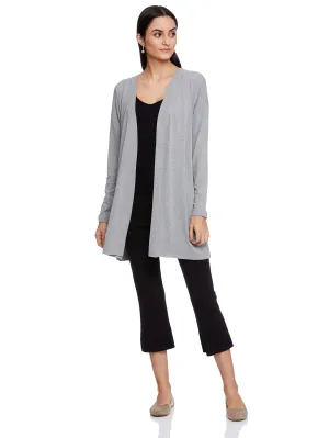 KHLOE LON LINE CARDI (HEATHER GREY)