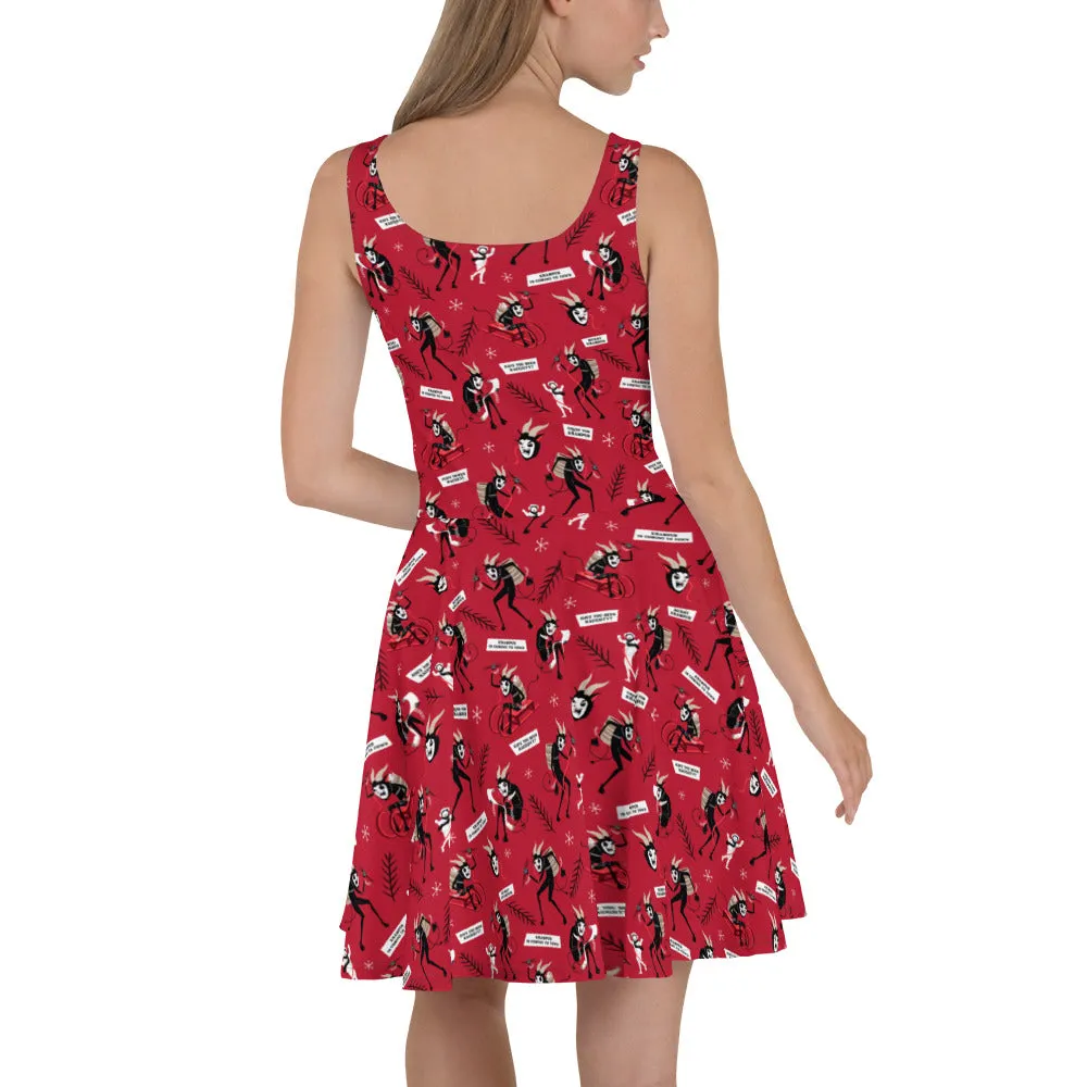Krampus Folklore Skater Dress