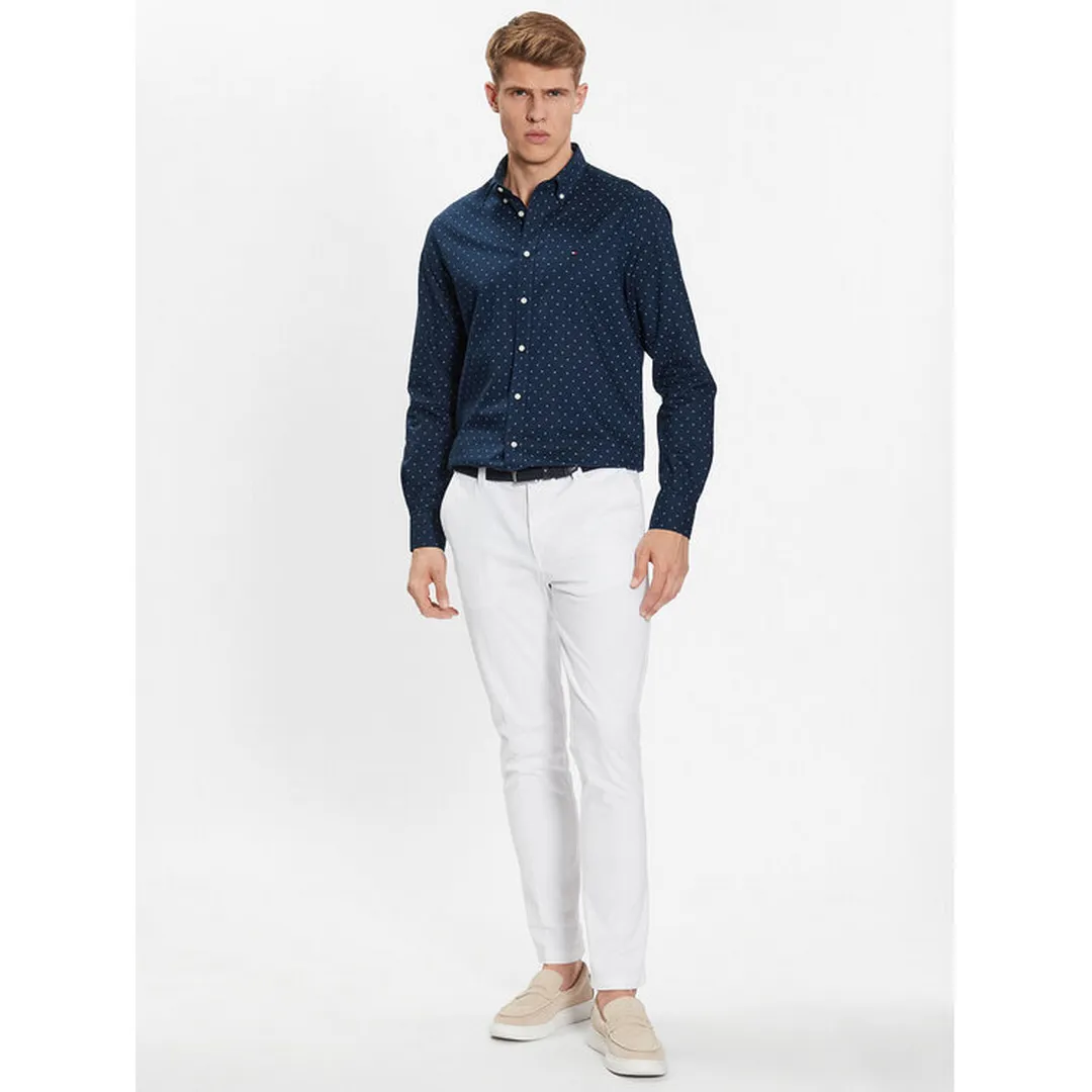 L-W Geo Oxf Print Rf Shirt