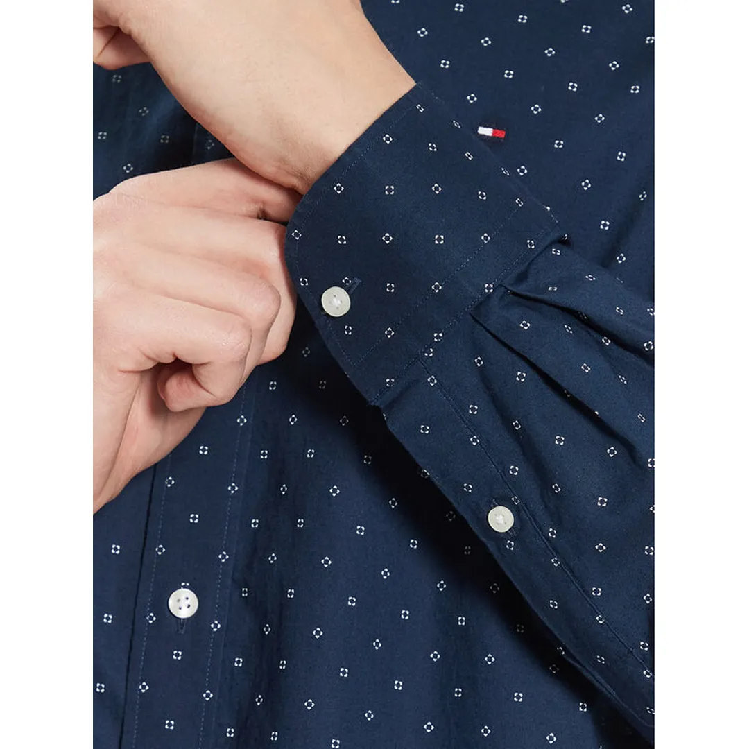 L-W Geo Oxf Print Rf Shirt