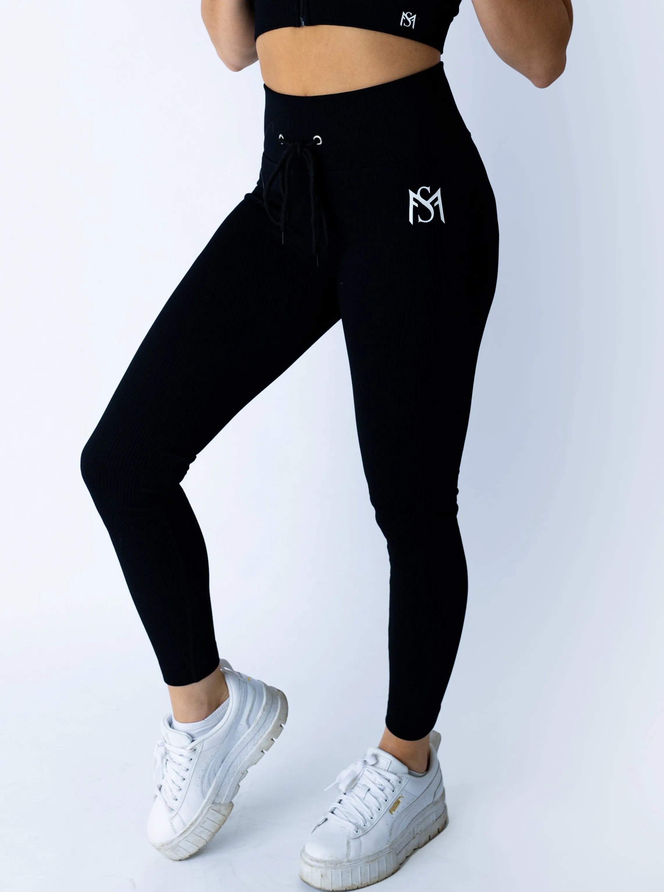 Lace Collection Black Set Long Sleeve
