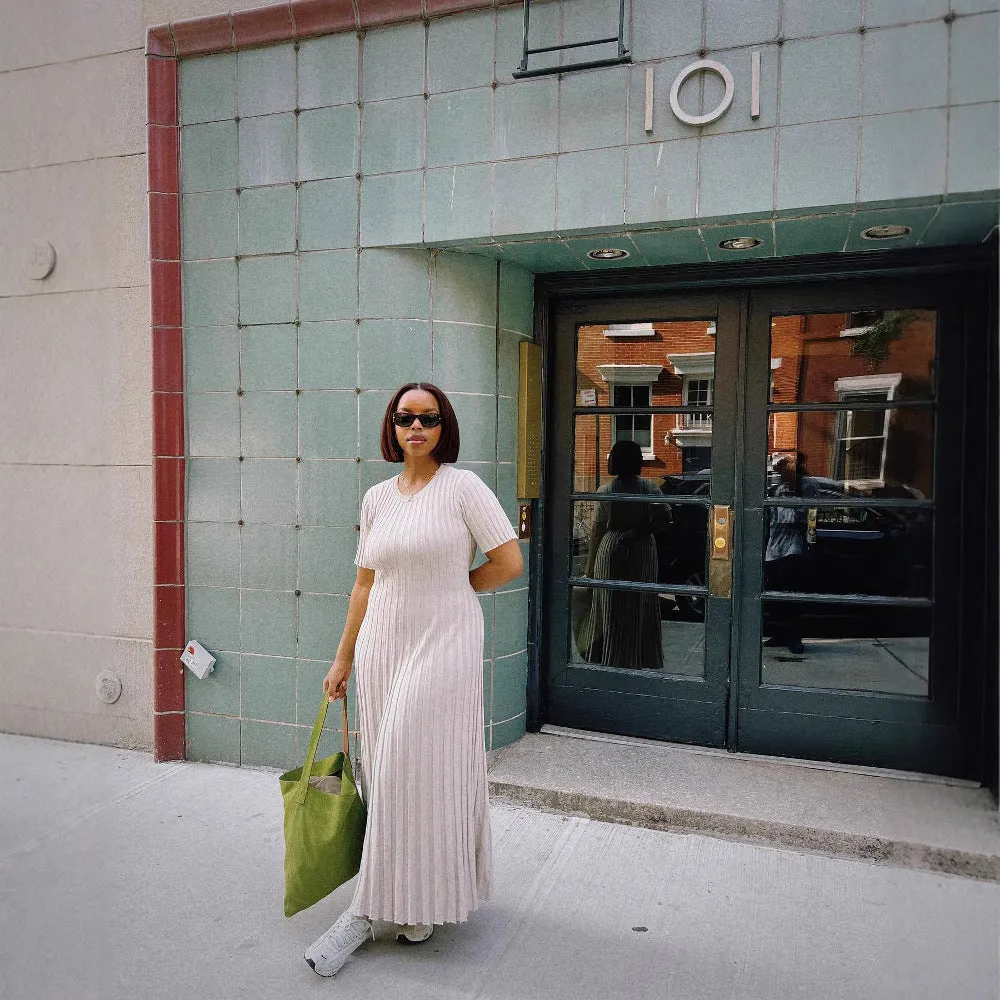 Lana - Pleated Maxi Dress