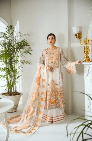 Latest Women Shalwar Kameez in White Color 2021 #PF175