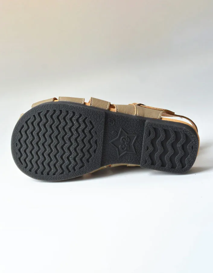 Leather Woven Wide Toe Box Fisherman Sandals Slingback 35-41