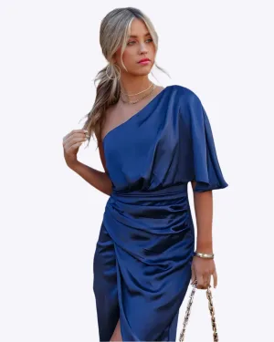 Lelia - Stylish One Sleeve Woman's Party Dress