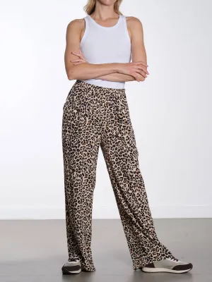 Leopard Pants - Beige