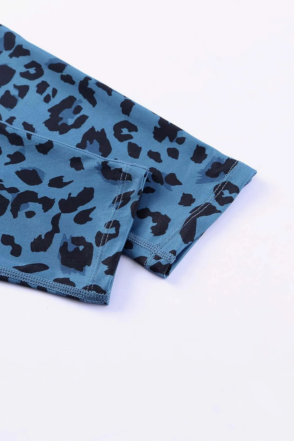 Leopard Print Wide Waistband Leggings – Figure-Flattering