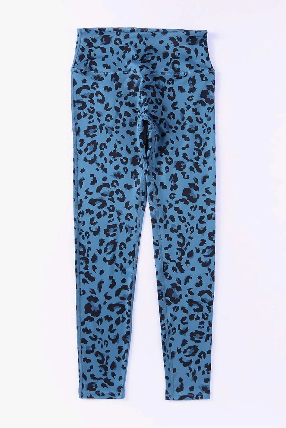Leopard Print Wide Waistband Leggings – Figure-Flattering