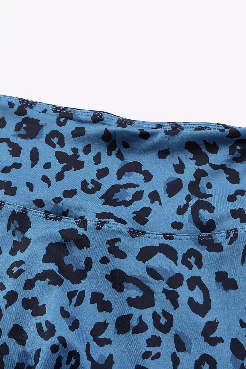 Leopard Print Wide Waistband Leggings – Figure-Flattering