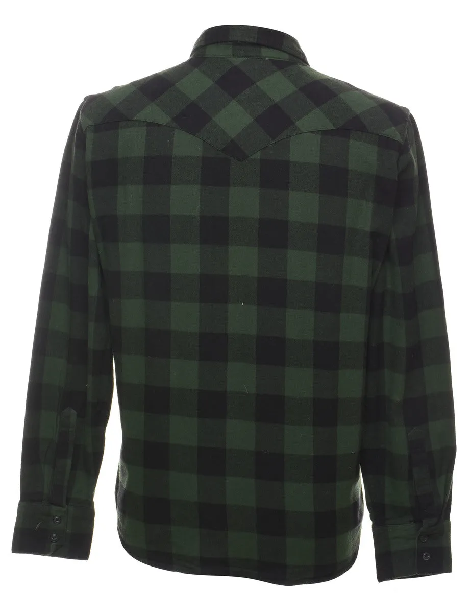 Levi's Olive Green Checked Shirt - M