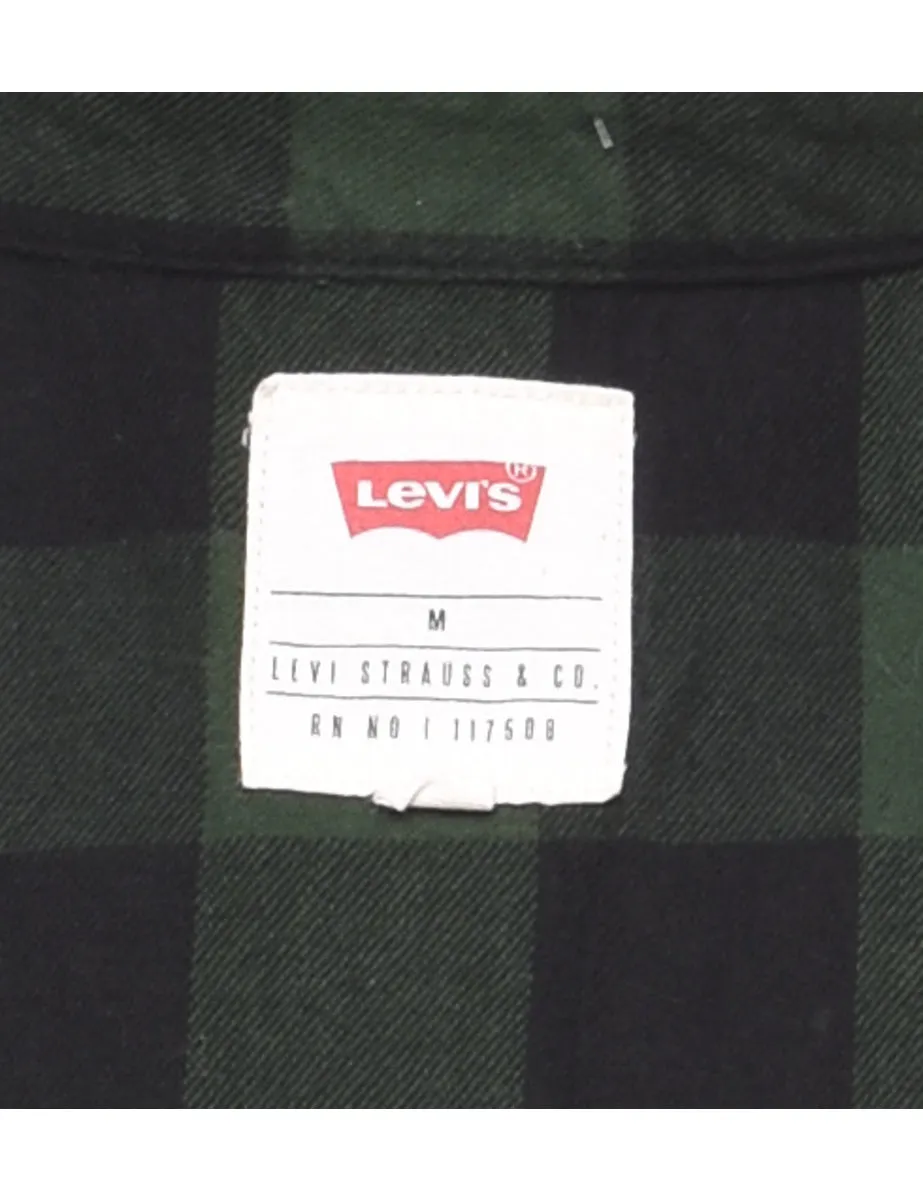 Levi's Olive Green Checked Shirt - M