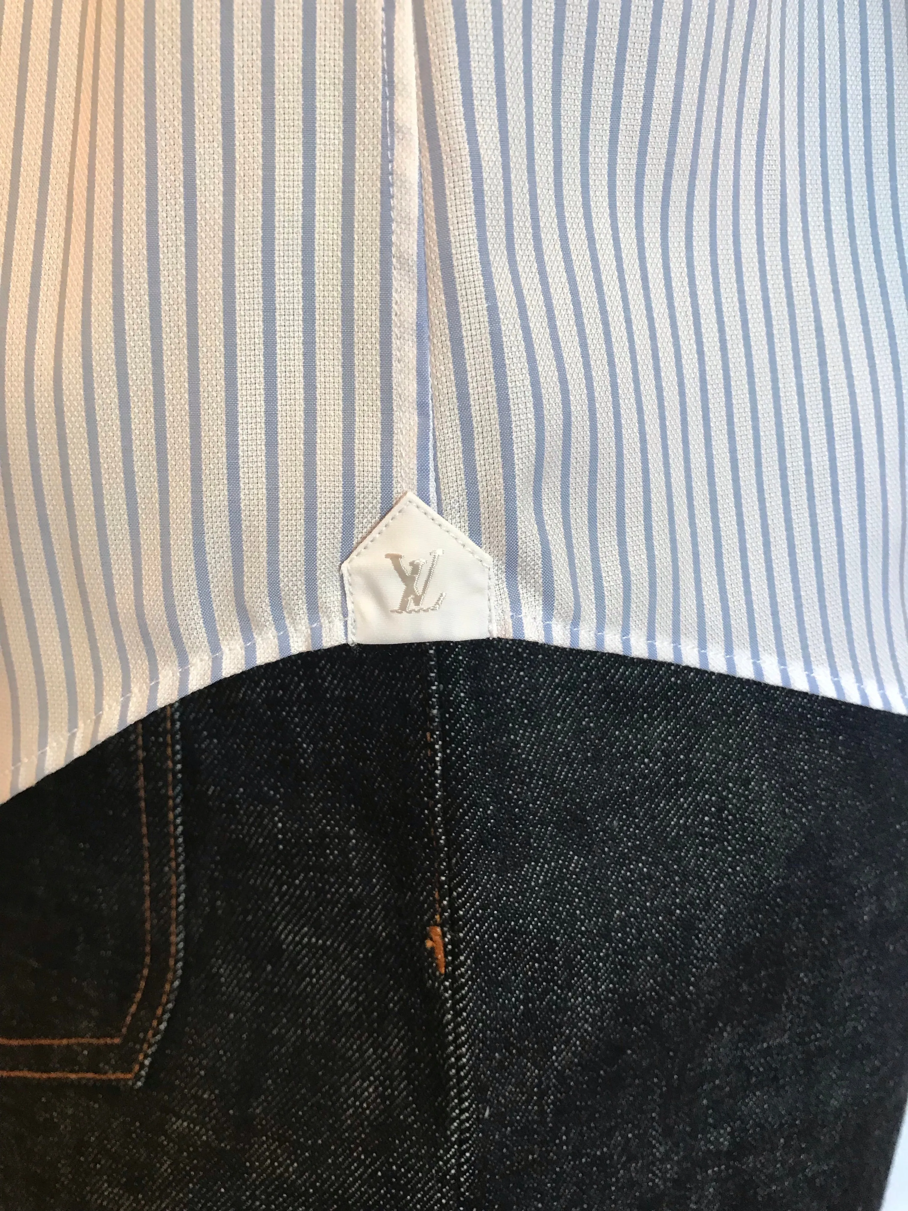 Light Blue Striped Shirt