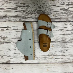 Light Denim Platform Sandals