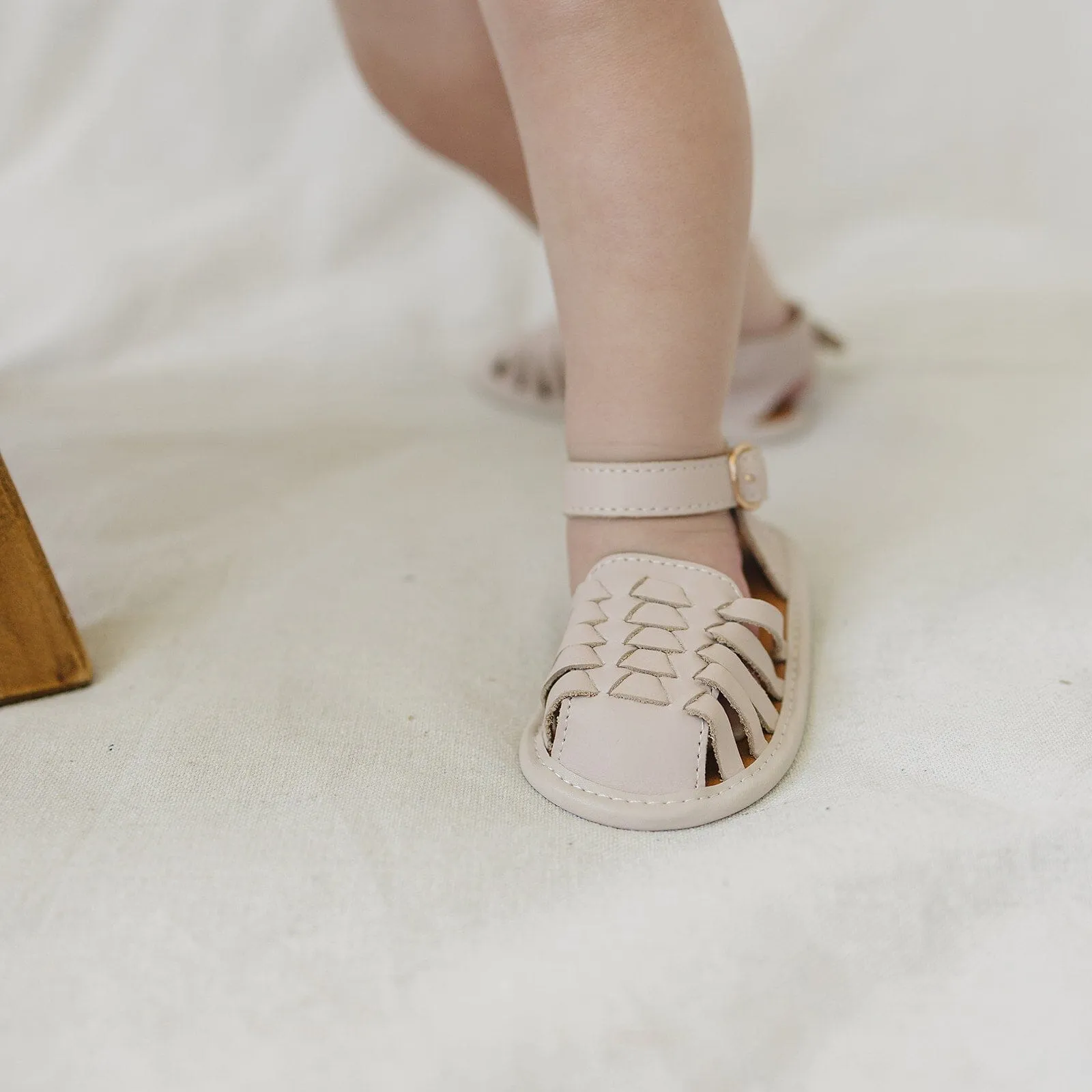 Light Pink - Woven Sandal - US Size 2-4 - Soft Sole