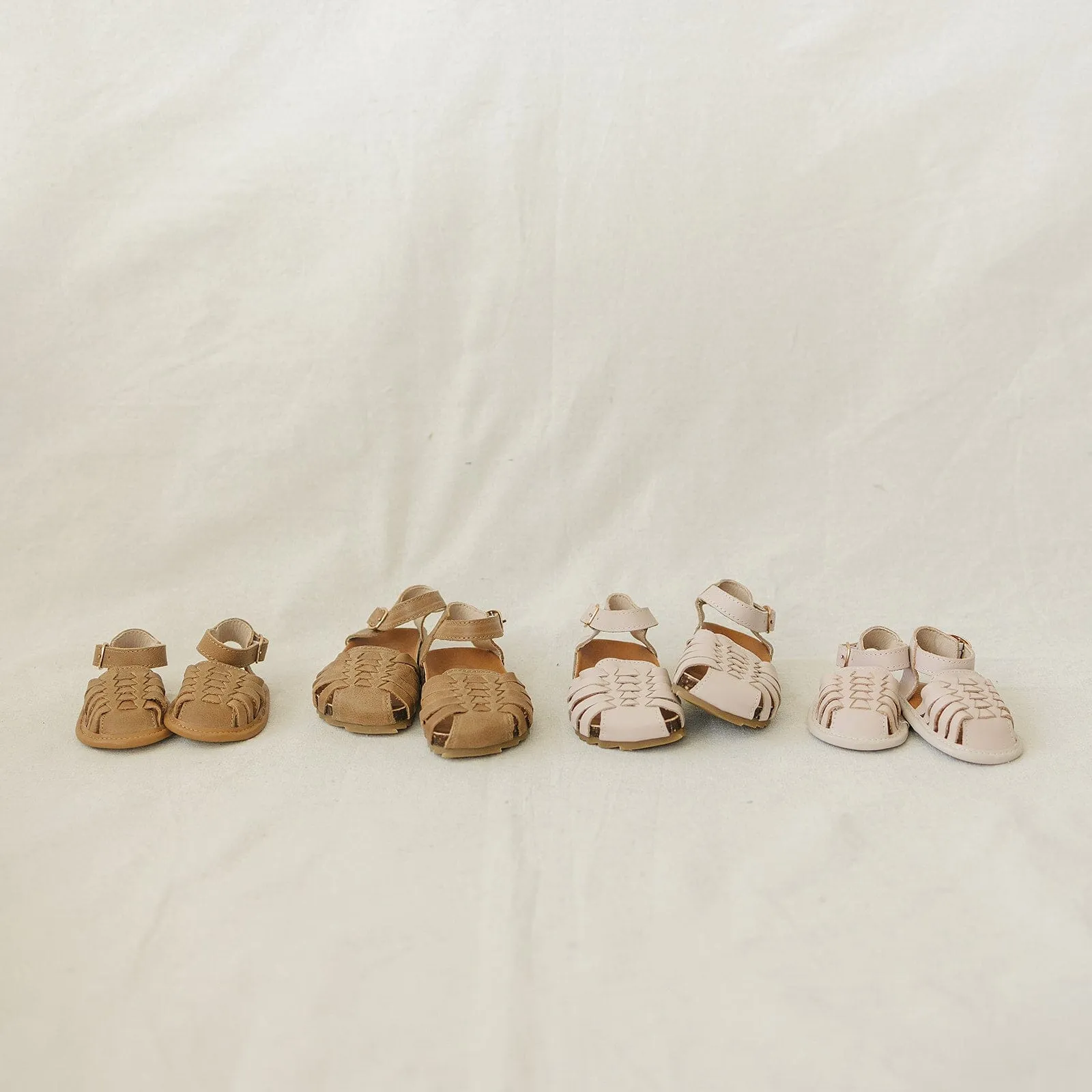 Light Pink - Woven Sandal - US Size 2-4 - Soft Sole