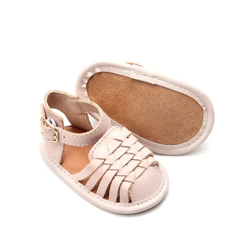 Light Pink - Woven Sandal - US Size 2-4 - Soft Sole