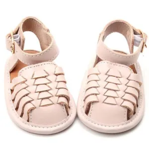 Light Pink - Woven Sandal - US Size 2-4 - Soft Sole