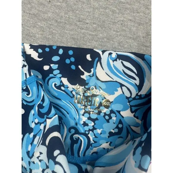 LILLY PULITZER‎ SOUTH BEACH HIGH RISE BIKE SHORTS, MERMAZING, NWT, XXS