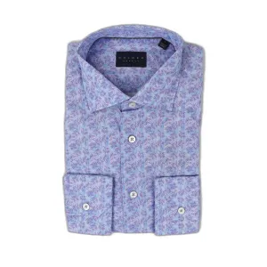 Luxe Italian Print in Blue/Lilac