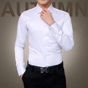 Luxury Shirts Wedding Long Sleeve Dress