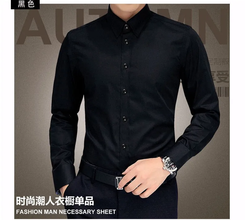 Luxury Shirts Wedding Long Sleeve Dress