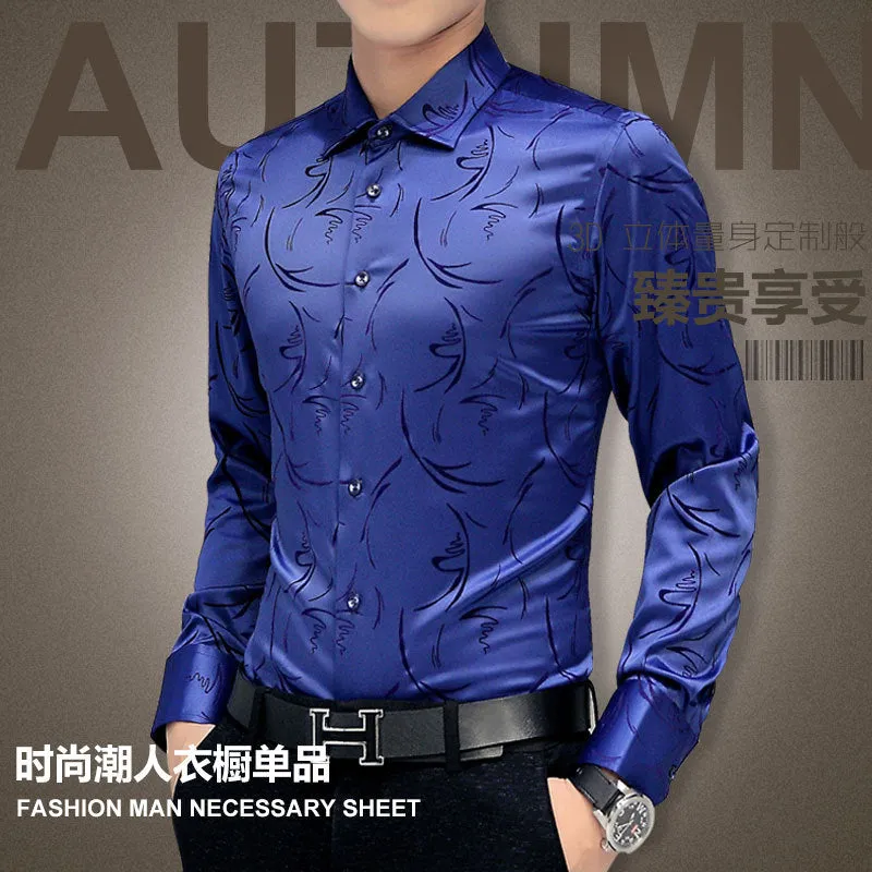 Luxury Shirts Wedding Long Sleeve Dress