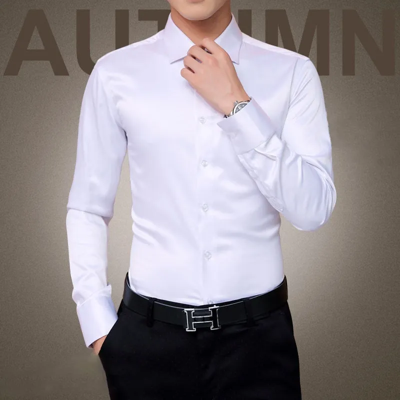 Luxury Shirts Wedding Long Sleeve Dress