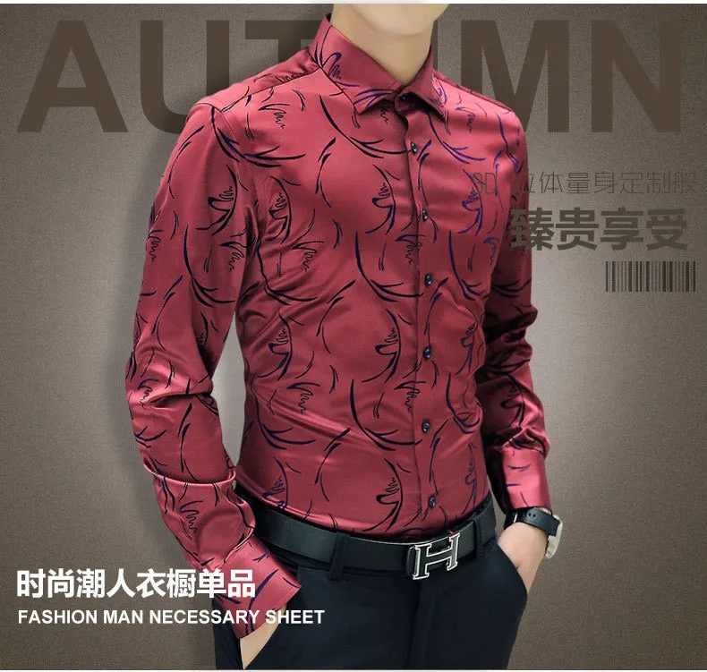 Luxury Shirts Wedding Long Sleeve Dress